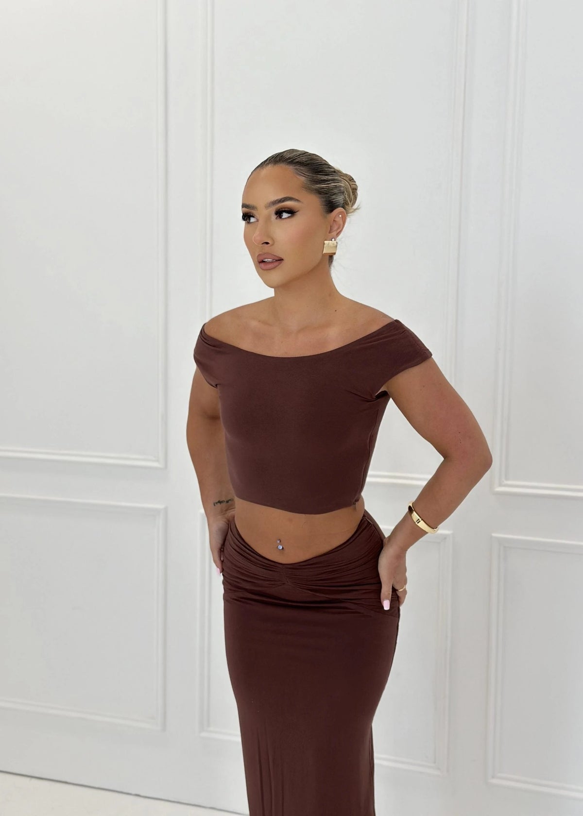 Elara Skirt 8, Brown