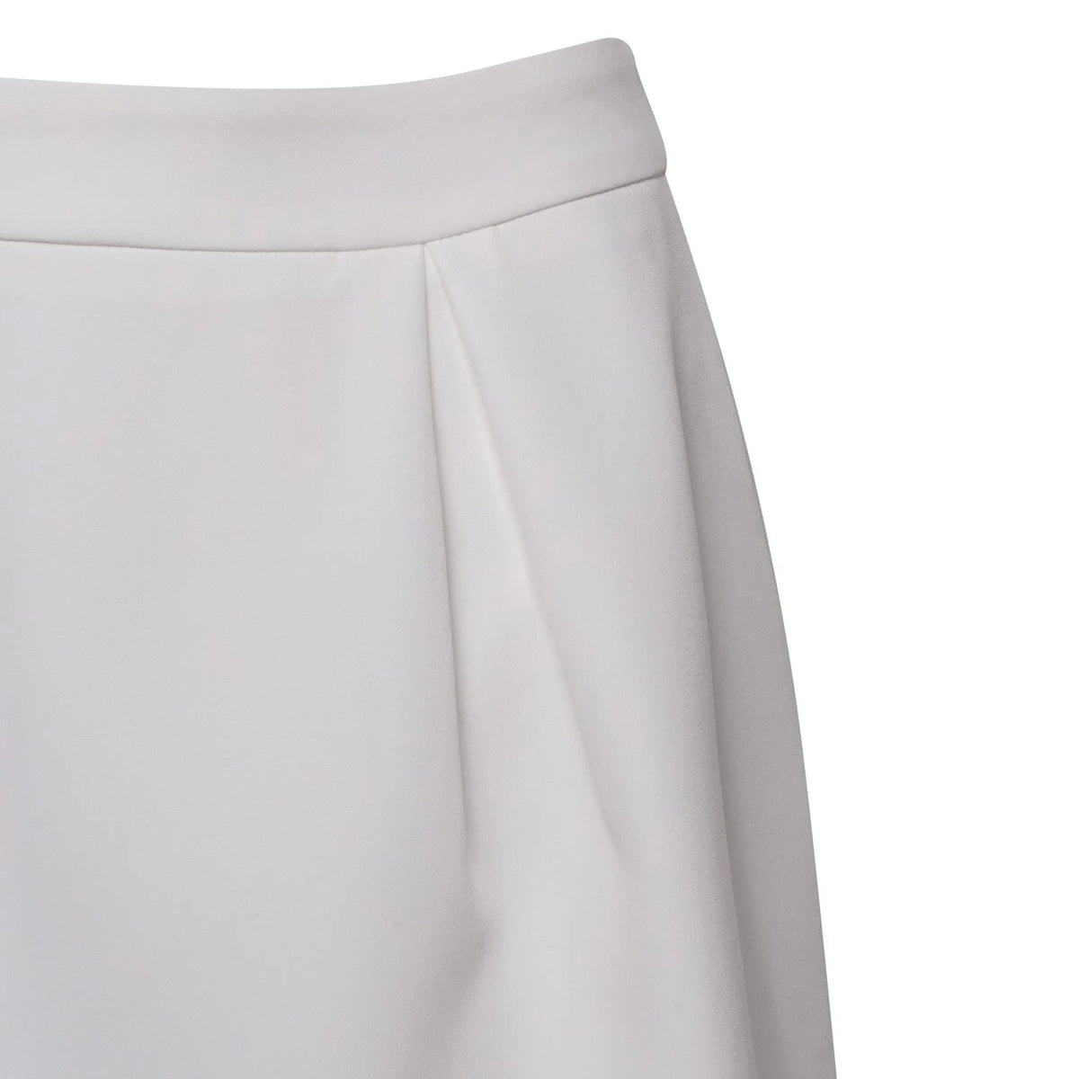 Dolce - Half Open Dart Mini Skirt White Fabslay