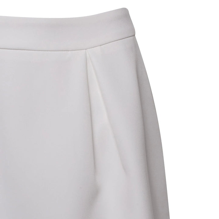 Dolce - Half Open Dart Mini Skirt White Fabslay