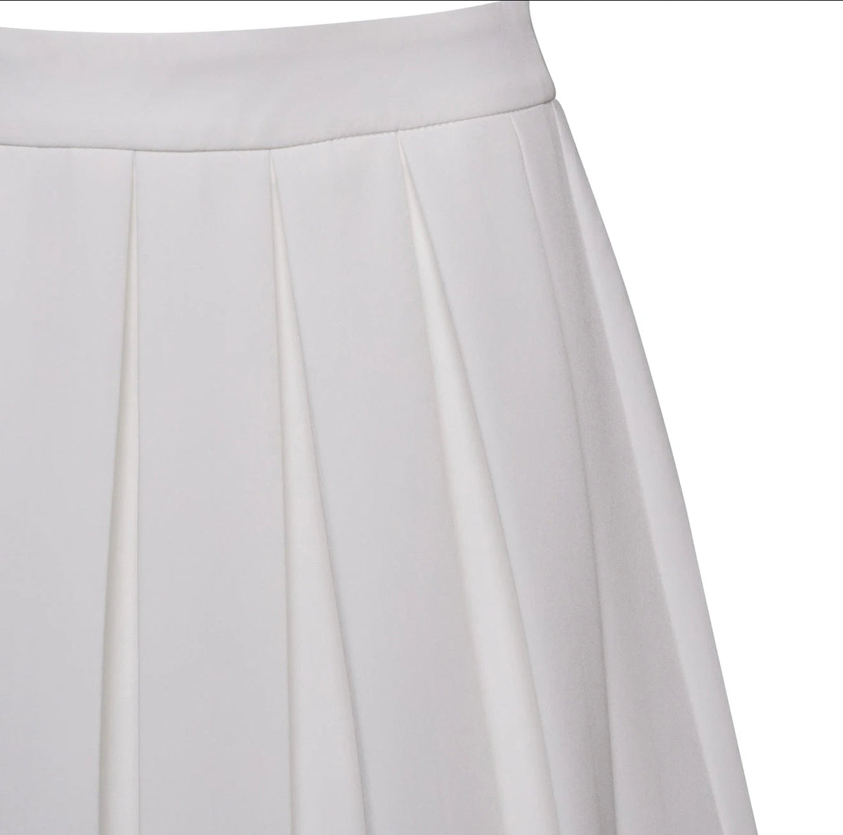 Dolcezza - Mini Bold Pleated Skirt White Fabslay