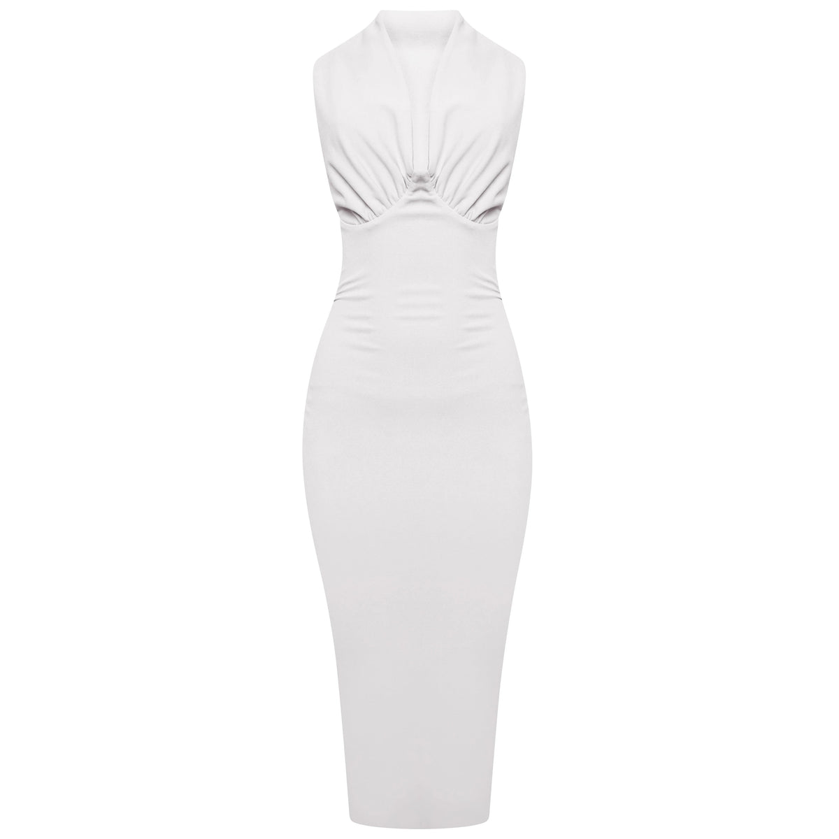 Cielo - Ruched Top Maxi Dress White My Store