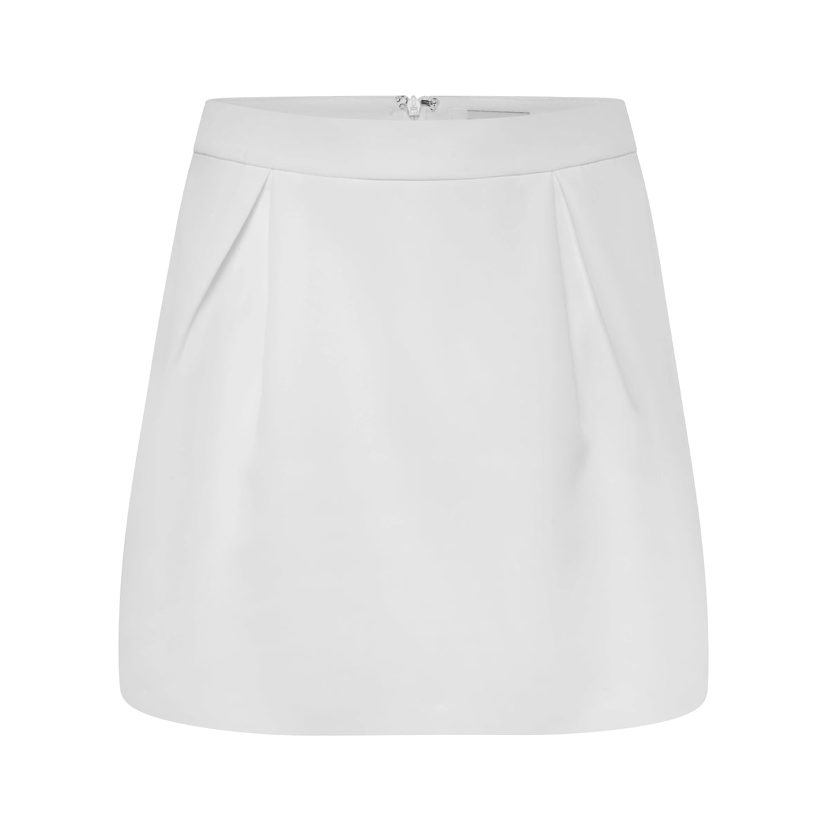 Dolce - Half Open Dart Mini Skirt White Fabslay