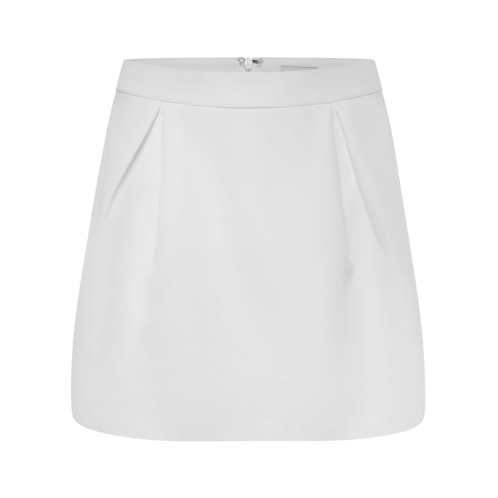 Dolce - Half Open Dart Mini Skirt White Fabslay